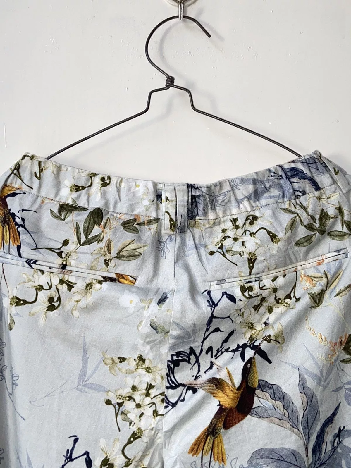 Zara Casual Pants ZARA MAN Flower Patterned Pants White