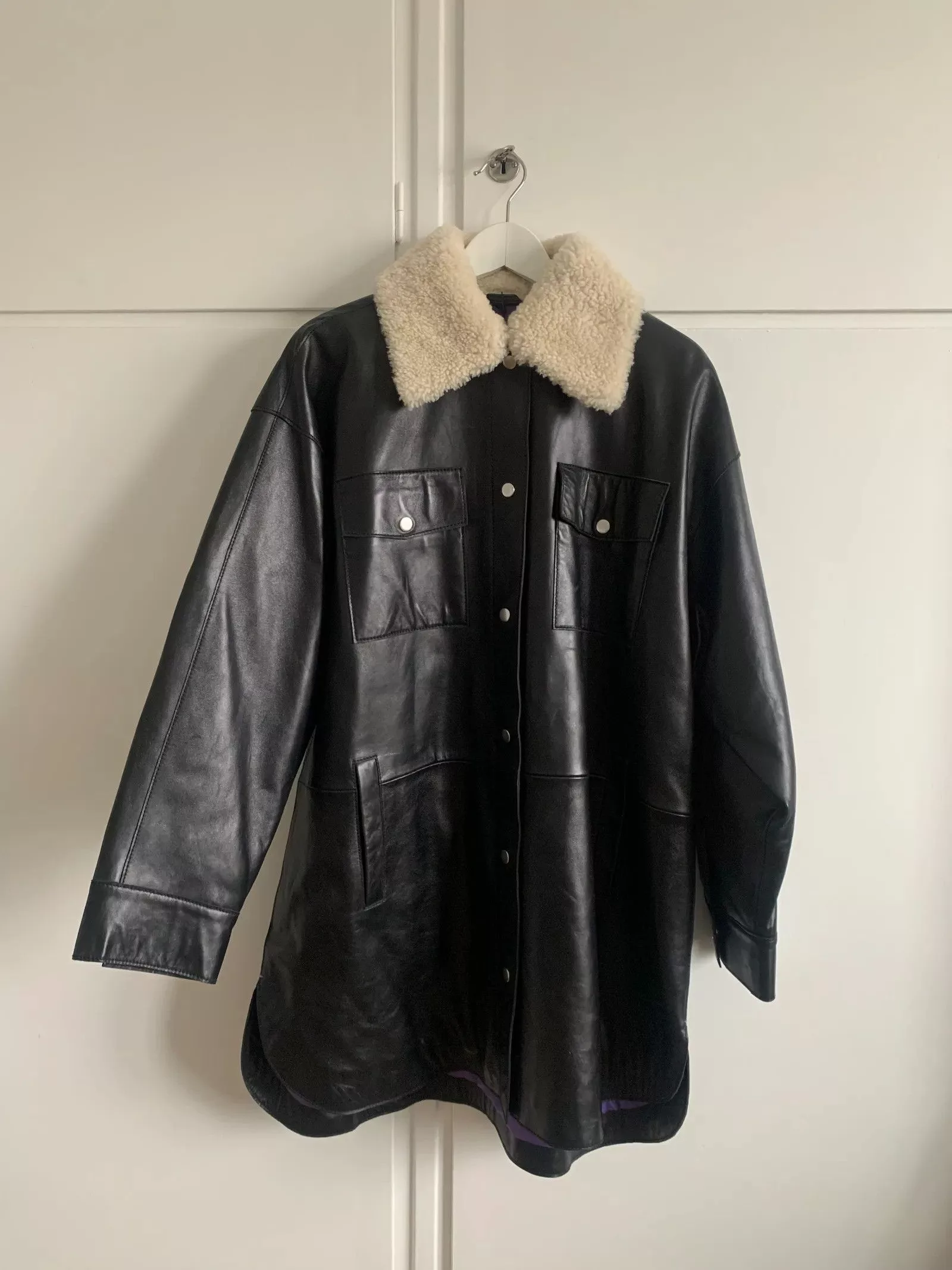 STAND STUDIO Coats Stand Studio Maryami overshirt Coat Black
