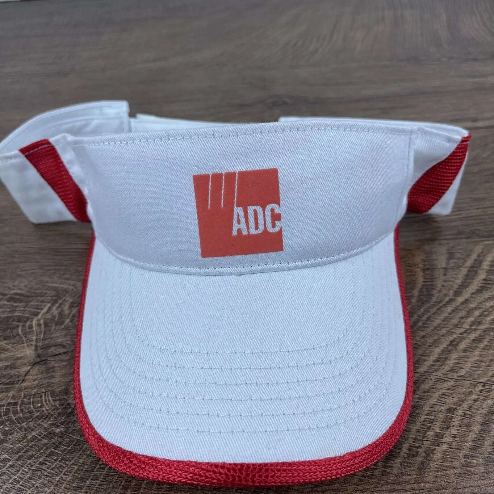 Other Hats Other ADC Visor Cap White Adjustable Hat Adult Size Hat White Cap