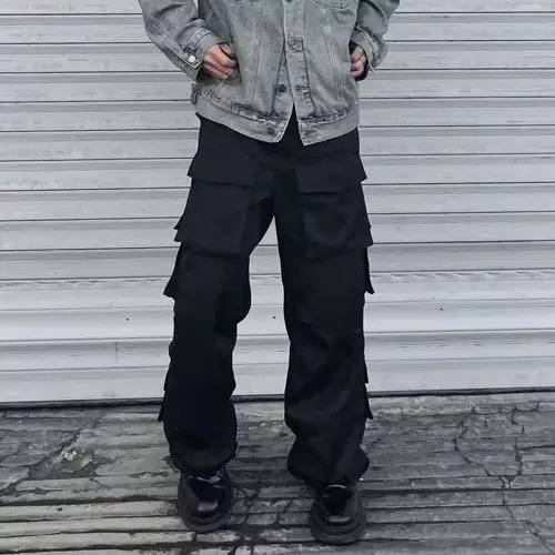 Jean Denim Black Cargo Jeans Vintage