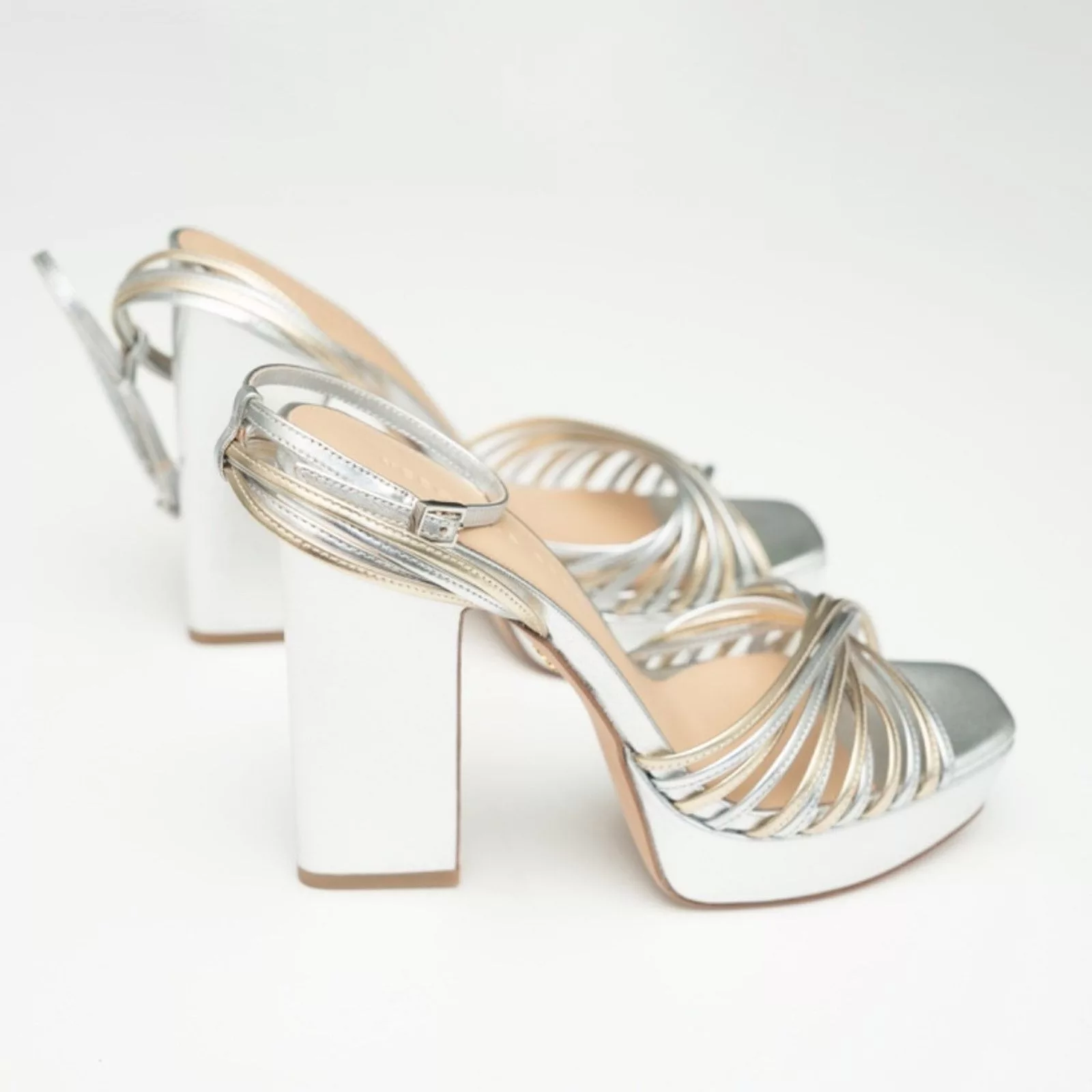 Veronica Beard Heels Veronica Beard. Silver Fletcher Heel.