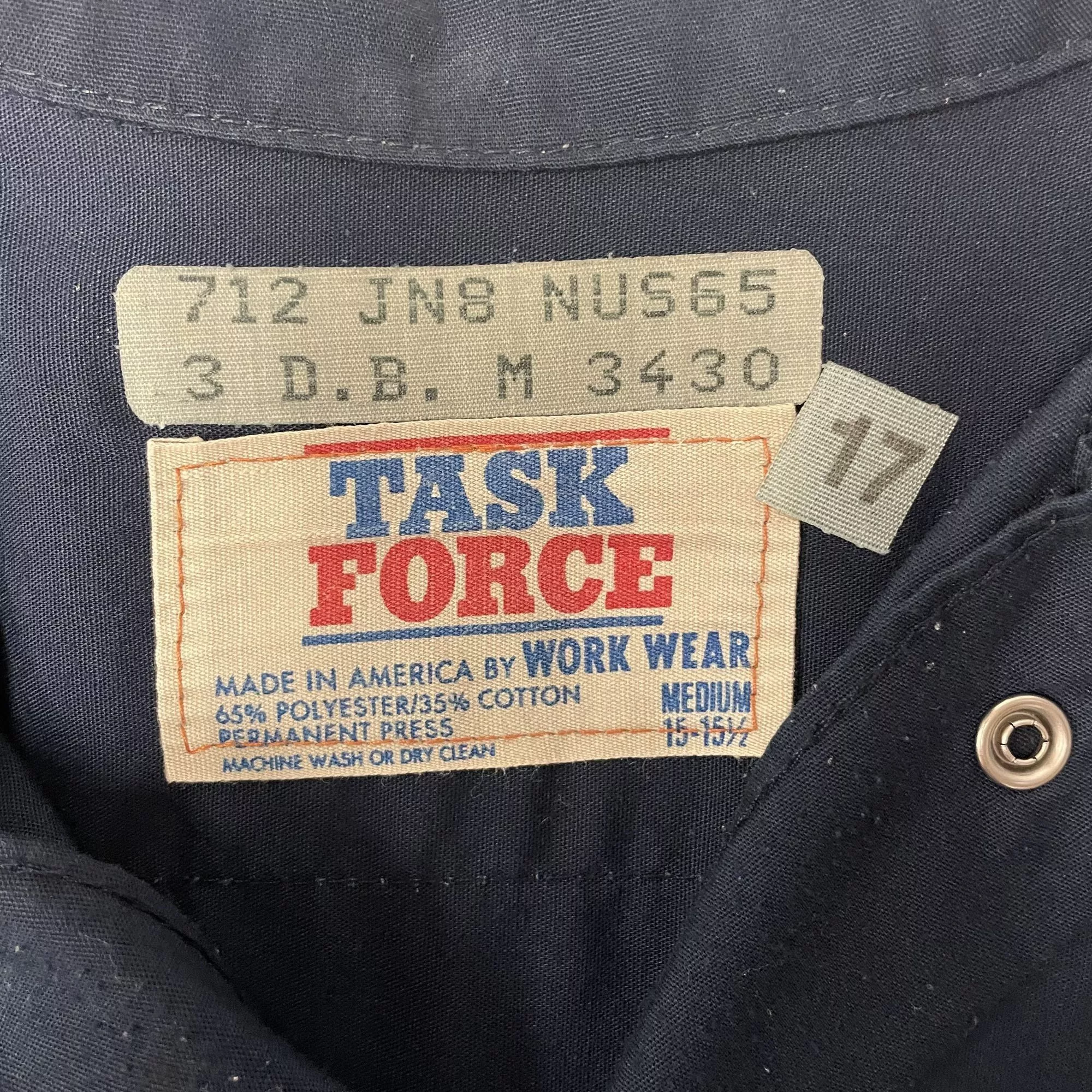 Other Shirts Button Ups Other Vtg Task Force#37 Mine Pacesetters Arch Kentucky Workwear Blue