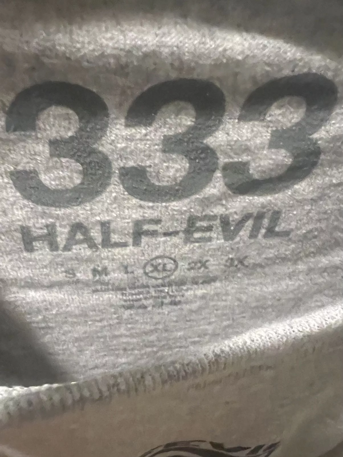 Half Evil Short Sleeve T Shirts Half Evil Half-Evil 333 June Tee Gray