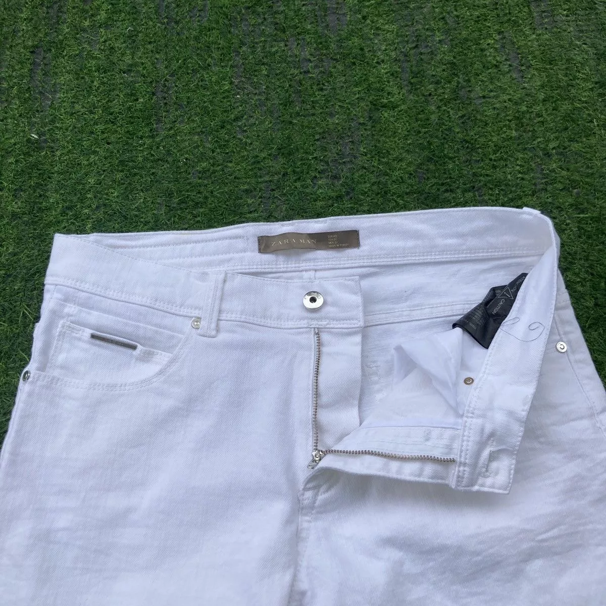 Zara Denim ALL WHITE ZARA MEN JEANS
