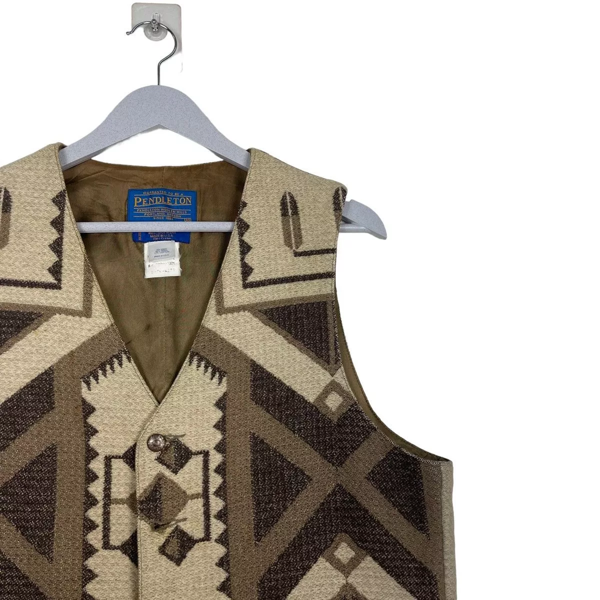 Pendleton Vests Pendleton 💥NAVAJO WESTERN BUTTON VEST Brown