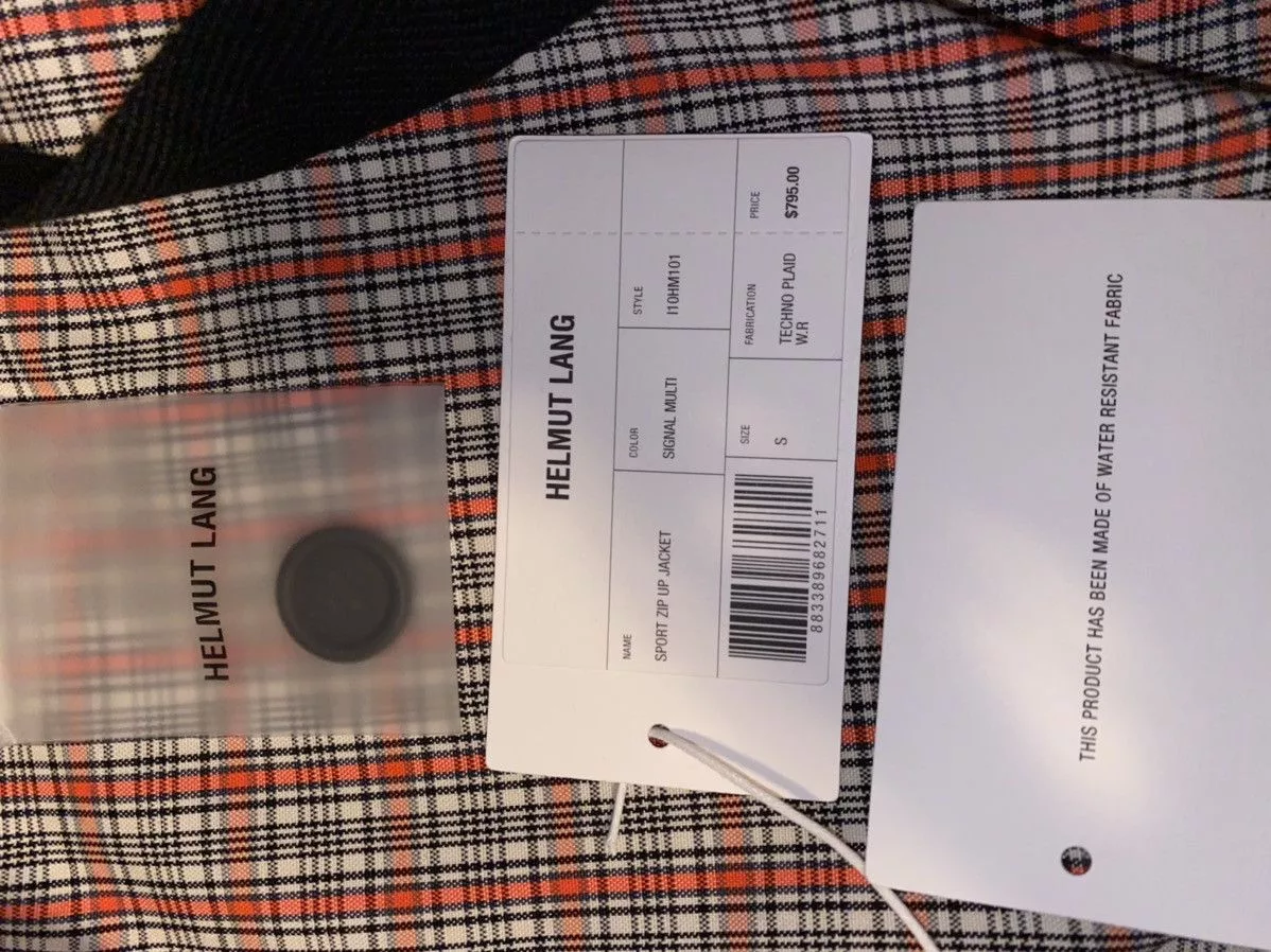 Helmut Lang Light Jackets FW19 Helmut Lang Technoplaid Water Resistant Jacket Multi