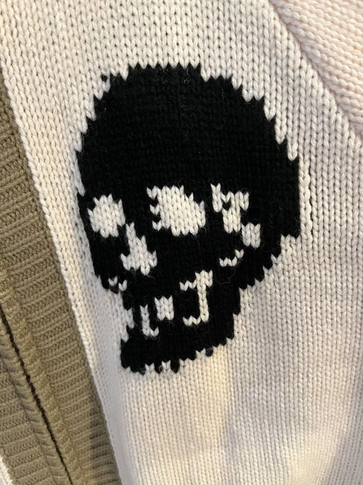 Pleasures Light Jackets Pleasures Skull Cardigan Beige