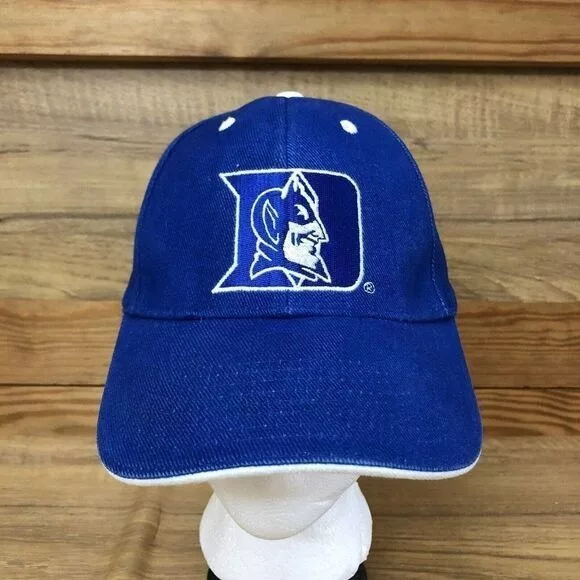 NCAA Hats NCAA Vintage Duke Blue Devils Hat Signatures Baseball Adjustable