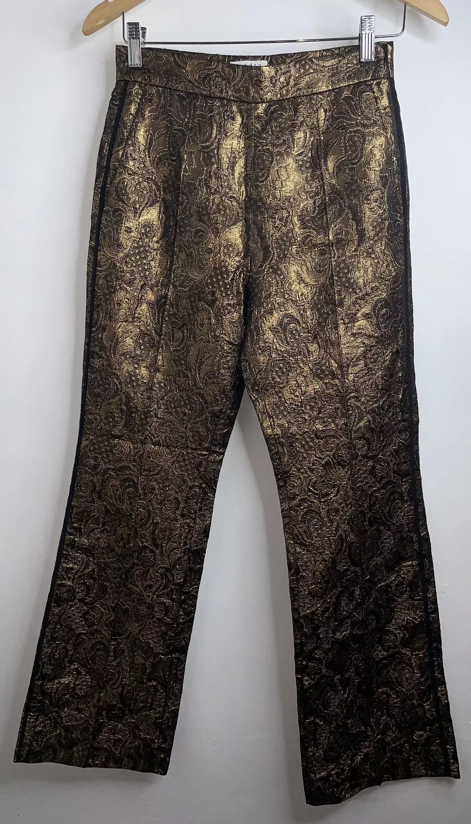 Sandro Pants Sandro paris Goldy Brocade Cropped Pants