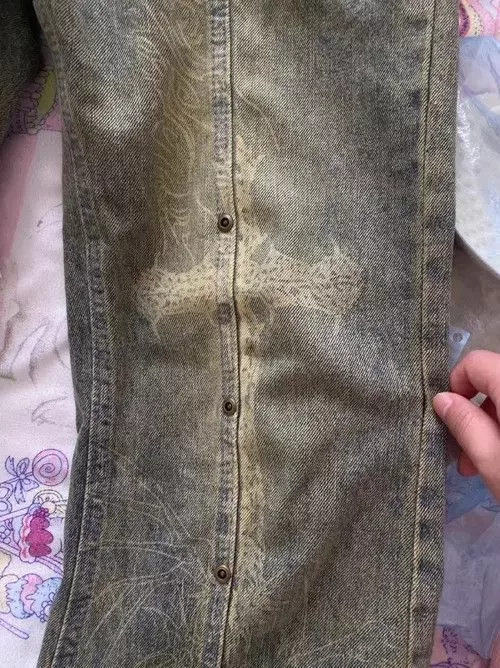 Jean Jeans Washed old flared jeans Blue Avant-Garde