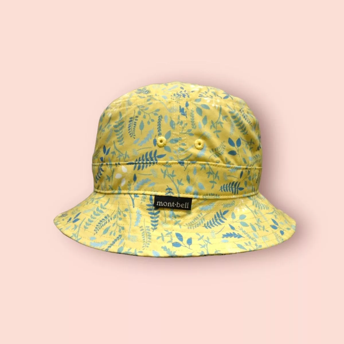 Montbell Hats MONTBELL FLORAL OUTDOOR BUCKET HAT Yellow Gorpcore
