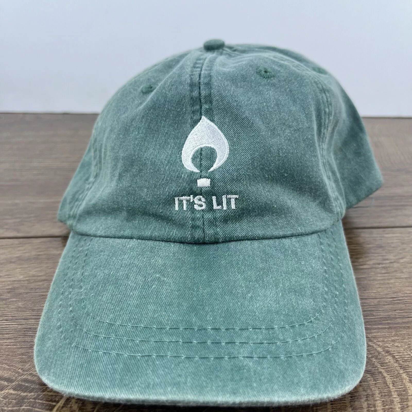 Other Hats Other Its Lit Hat LIT Baseball Hat Green Hat Adjustable Hat Green