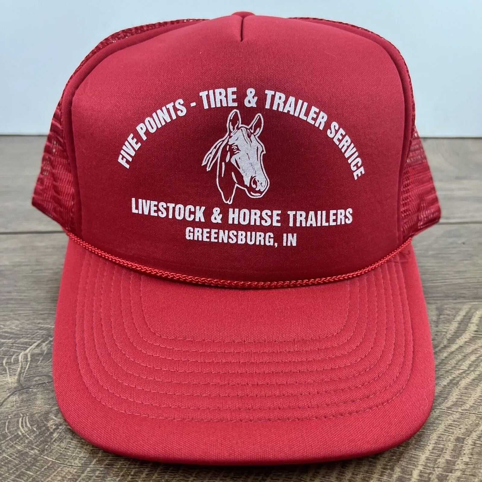 Other Hats Other Five Points Tire Trailer Hat Livestock Horse Adjustable Hat Red