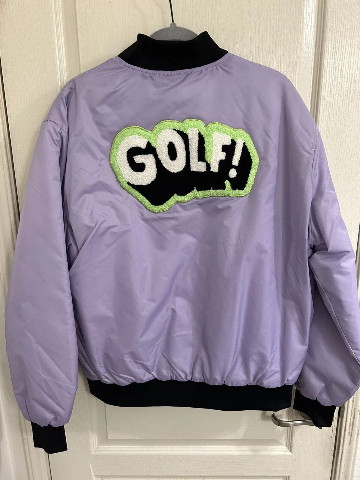 Golf Wang Light Jackets Golf Wang Autumn 2020 Letterman Jacket Purple