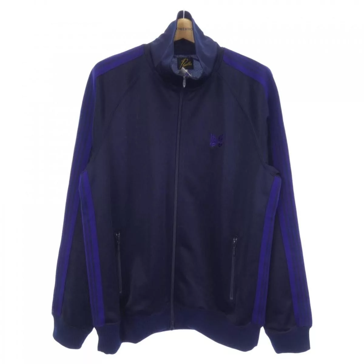 Needles Light Jackets Needles Jacket Blouson Zip Up Tape Design Navy Blue