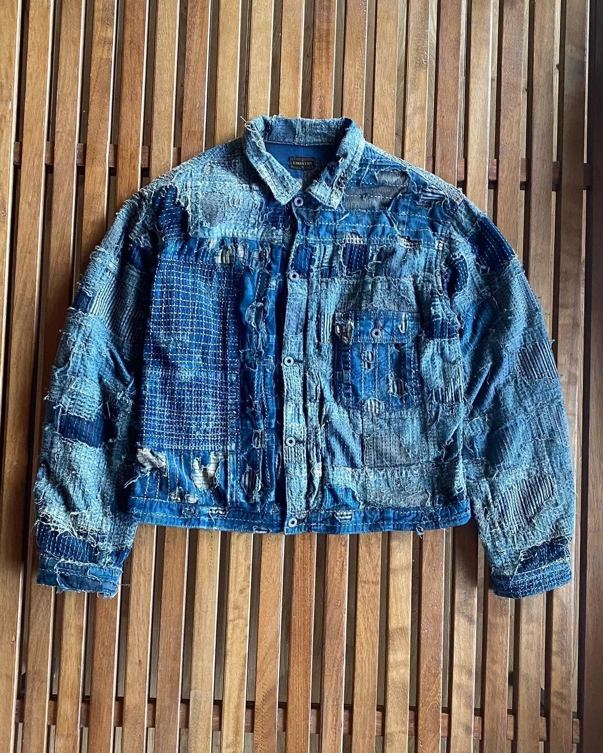 Kapital Denim Jackets Kapital × Kapital Kountry Kapital Boro Spring 1st Jacket 2022 Blue