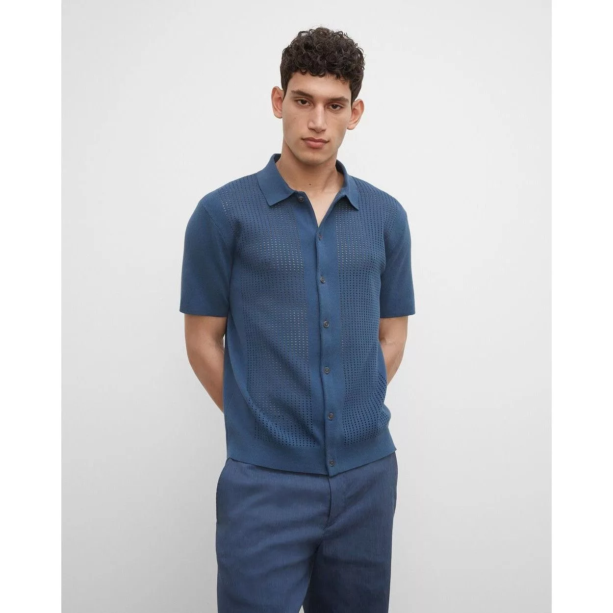 Club Monaco Shirts Button Ups Club Monaco Mens Shirt Sweater Size Small Blue