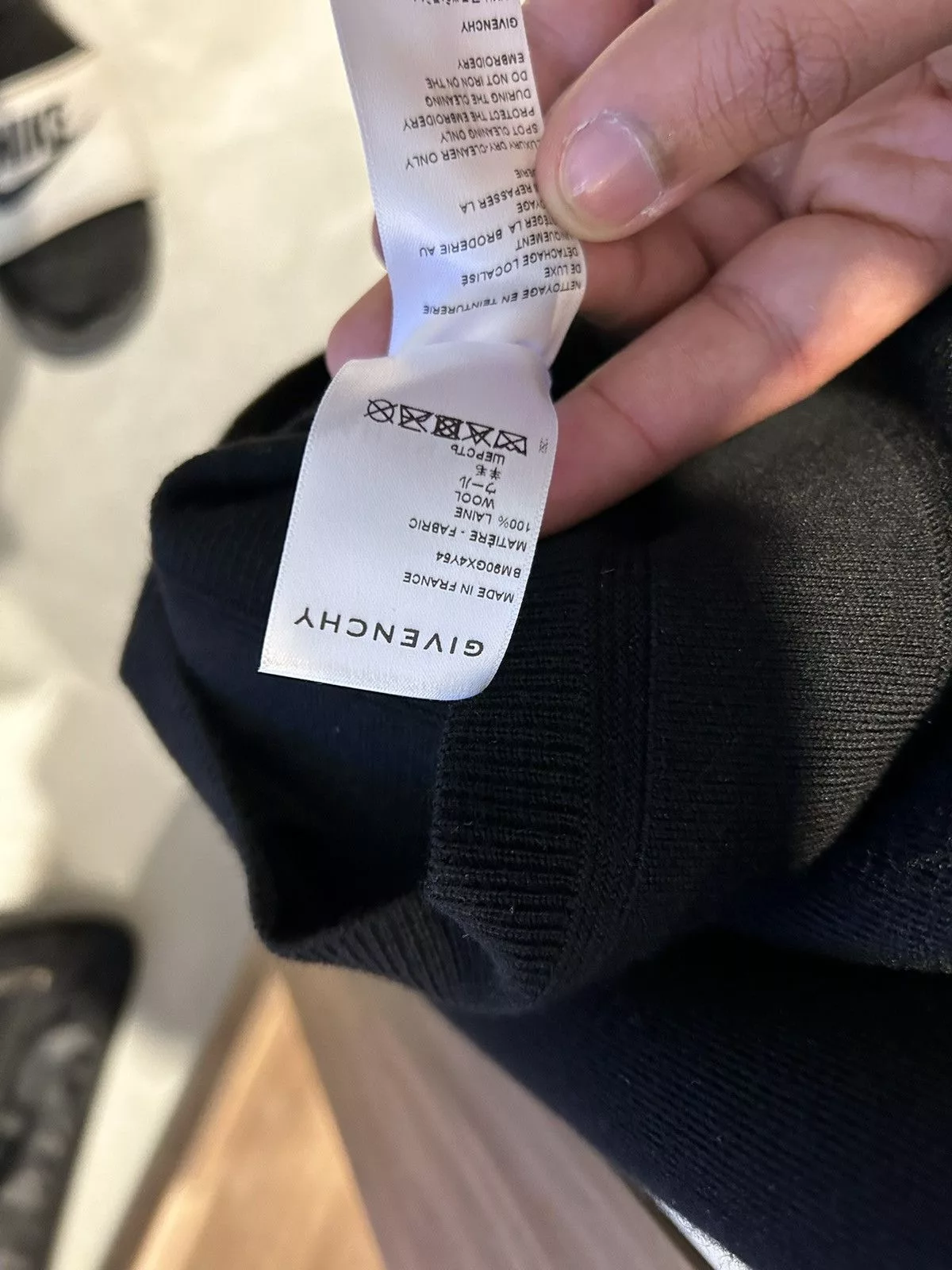 Givenchy Sweaters Knitwear Givenchy Virgin Wool Sweater Black