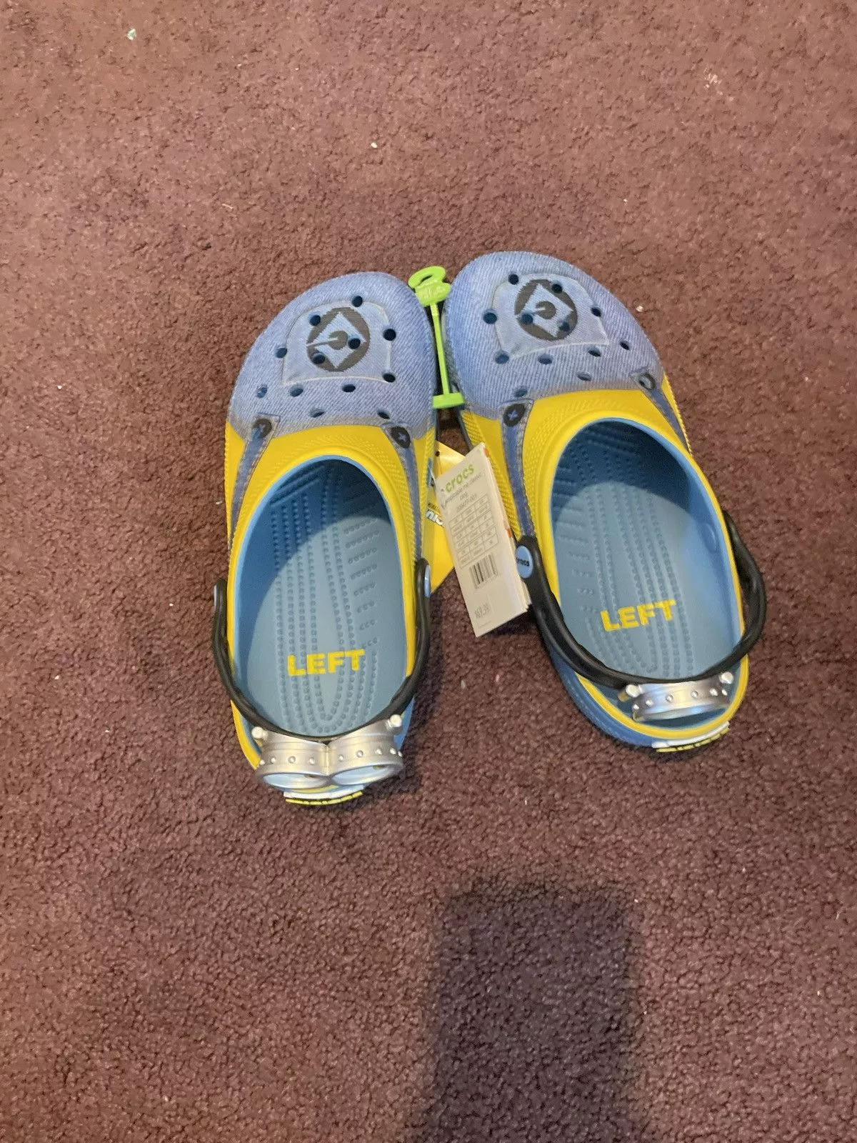 Crocs Slip Ons Despicable me minion crocs Blue