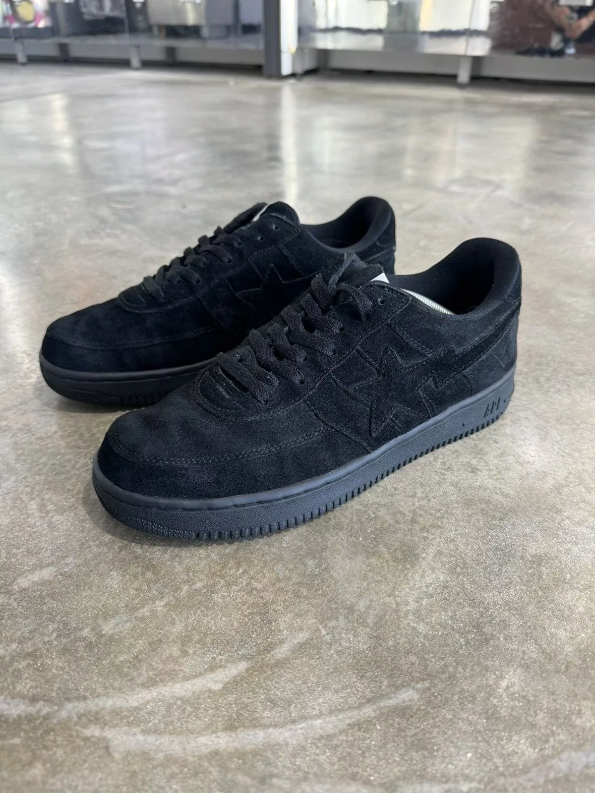 Bape Low Top Sneakers Bape x Kaws Bapesta Black