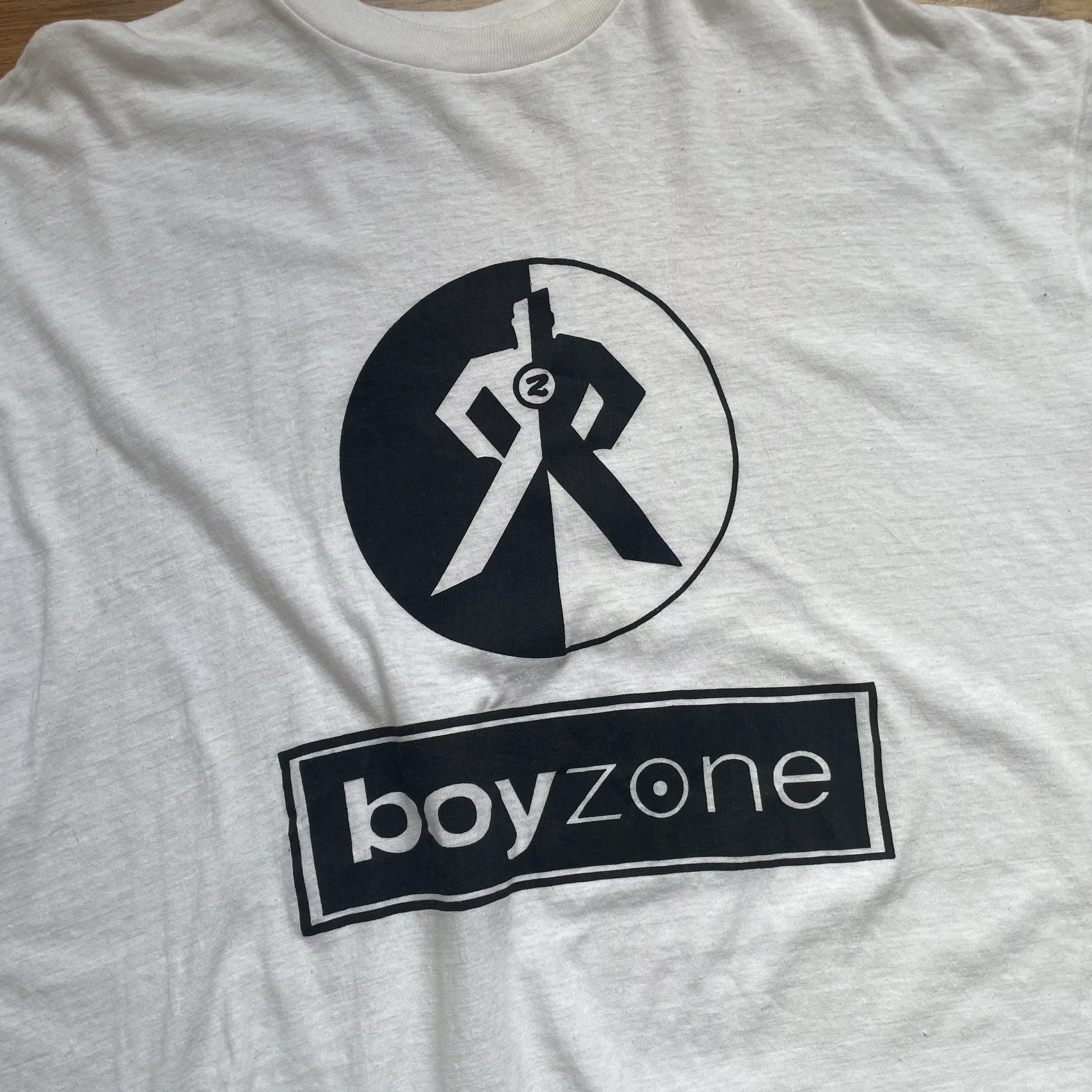 Band Tees Short Sleeve T Shirts Band Tees × Vintage Boyzone Band Vintage 80s 90s Single Stitch T-Shirt One Size White Streetwear