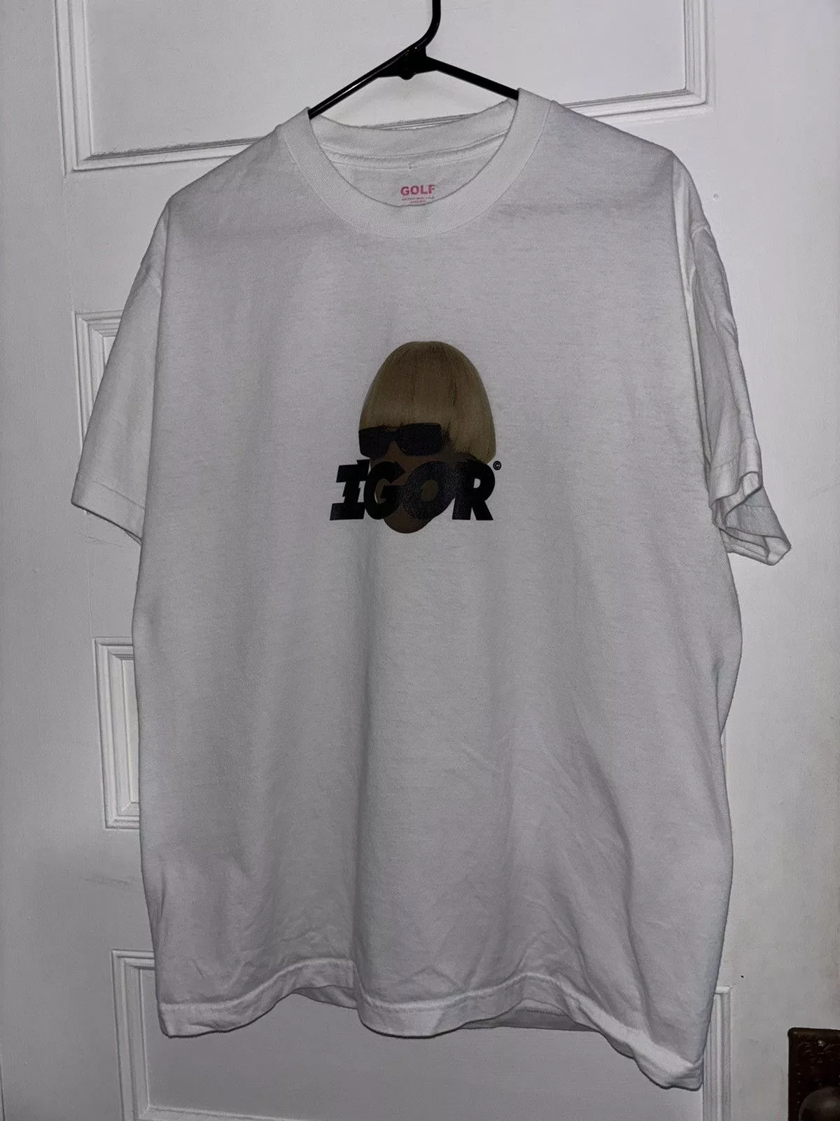 Golf Wang Short Sleeve T Shirts Golf Wang Igor Face Tee White