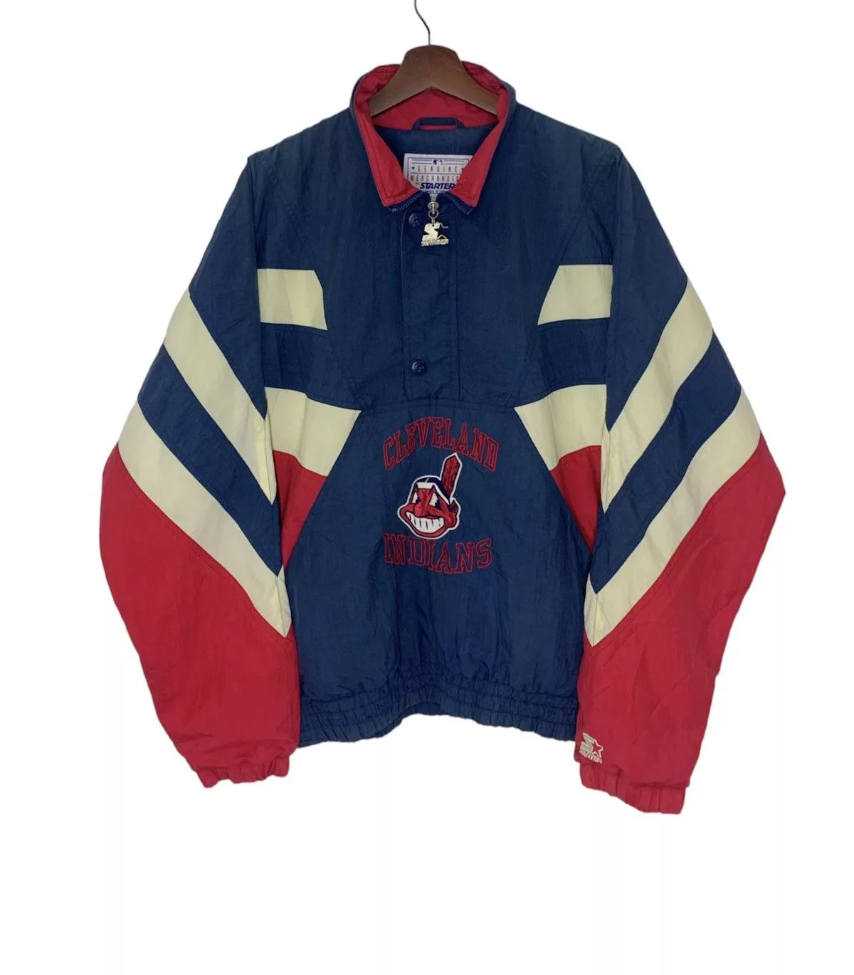 MLB Light Jackets MLB × Starter × Vintage Vintage CLEVELAND INDIANS Starter Anorak Jacket Multi