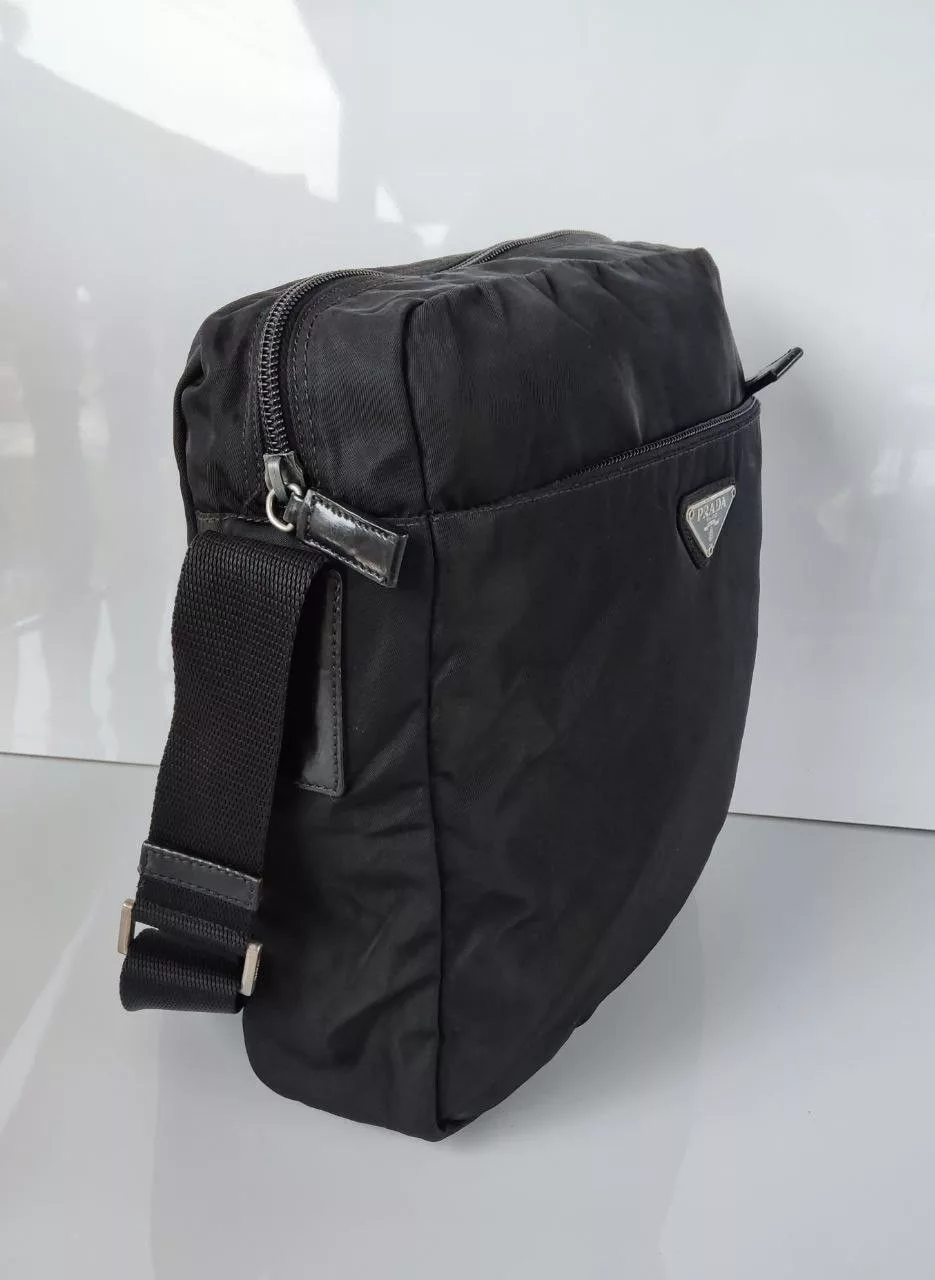 Prada Handle Bags Prada Bag Nylon Crossbody Black