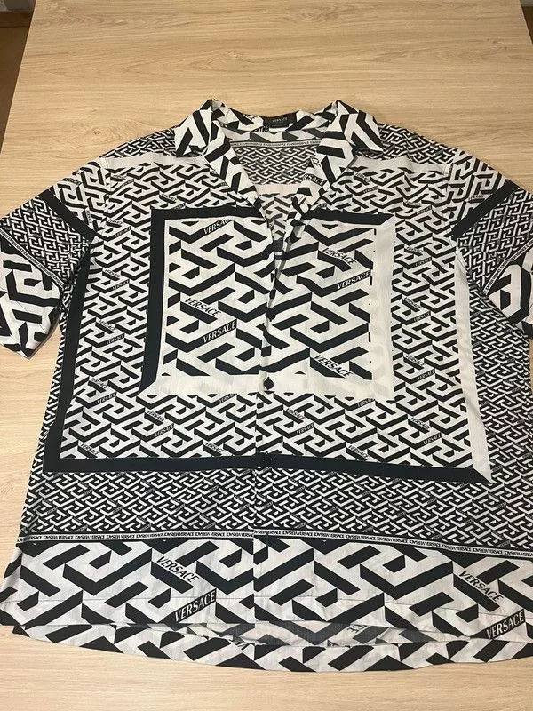 Versace Shirts Button Ups Versace shirt Black and White Multi
