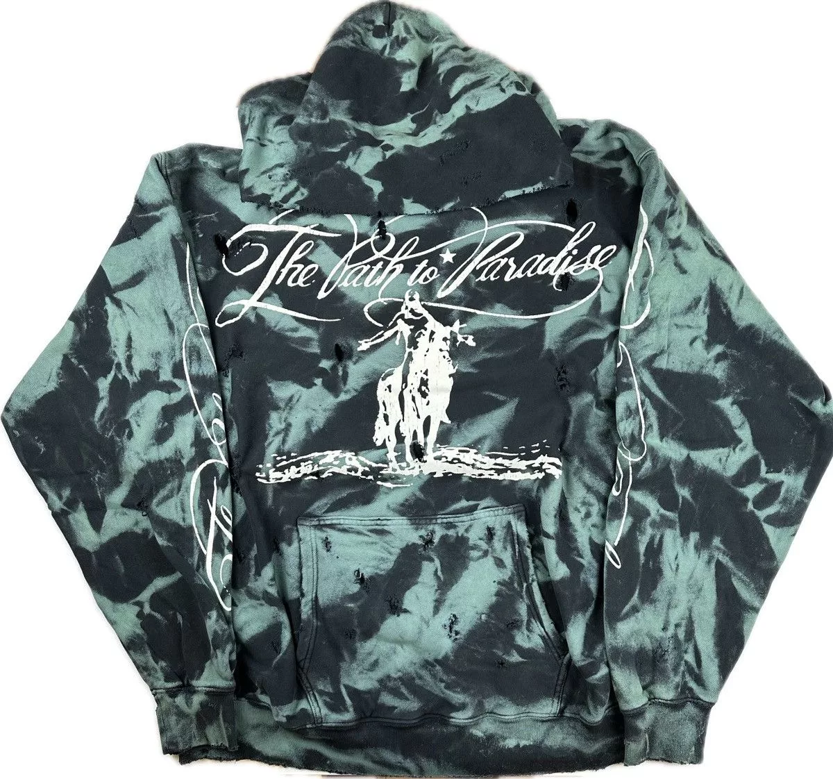 HELLSTAR Sweatshirts Hoodies Hellstar Green Marble Paradise Hoodie