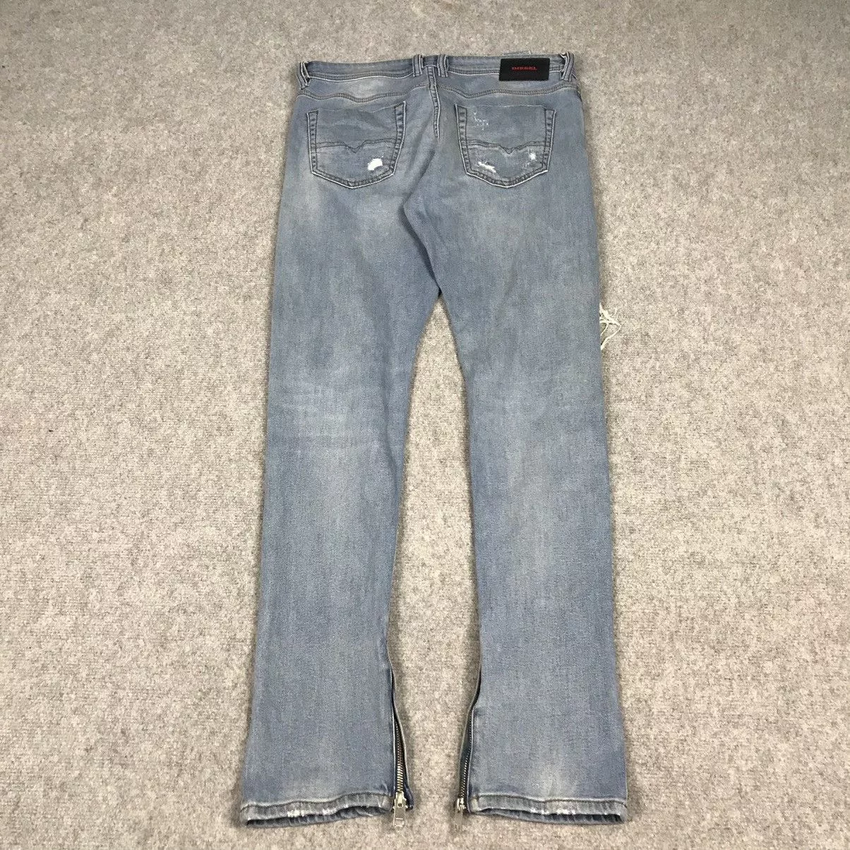 Diesel Denim SLIM DIESEL DISTRESSED JEANS PANTS Blue