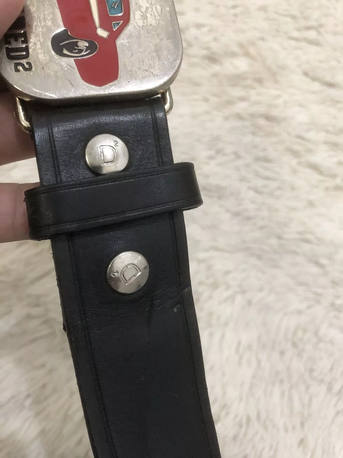 Dsquared2 Belts Dsquared2 Leather Belt Black