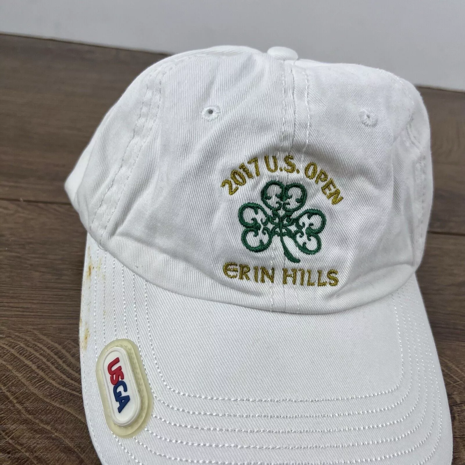 Other Hats Other Erin Hills Hat 2017 US Open Hat White Cap Hat Adjustable Hat