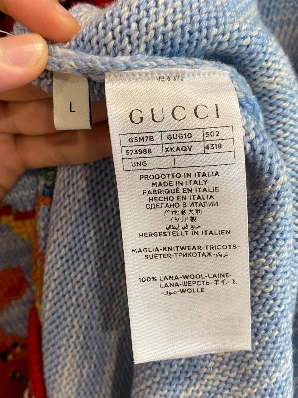 Gucci Sweaters Knitwear Gucci graden sweater Blue