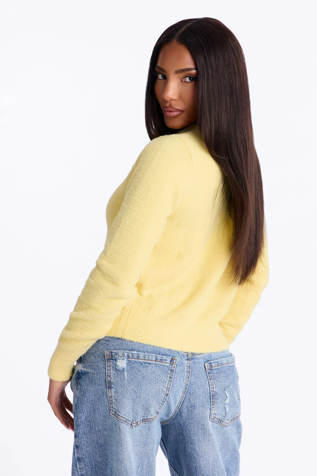 Cozy Feels Cardigan - Butter Yellow