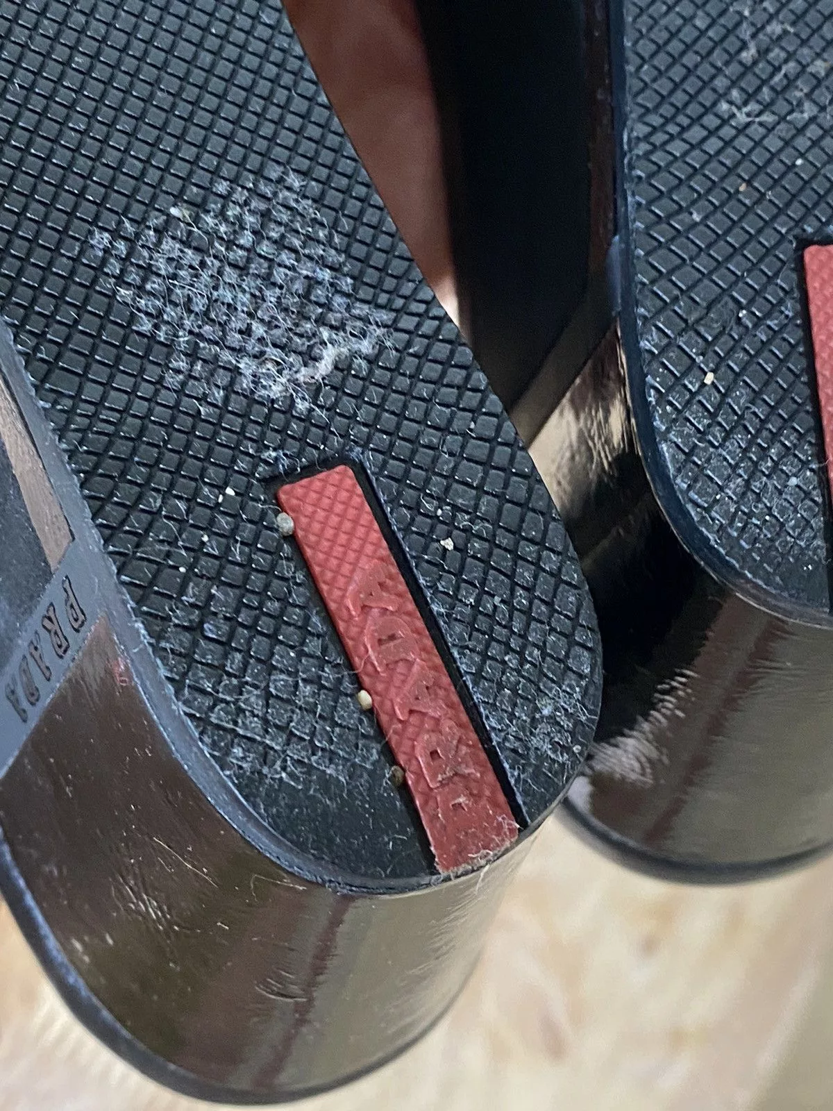 Prada Sandals Prada × Vintage Prada Leather Sandals Flip Flops on Wedges Black Luxury