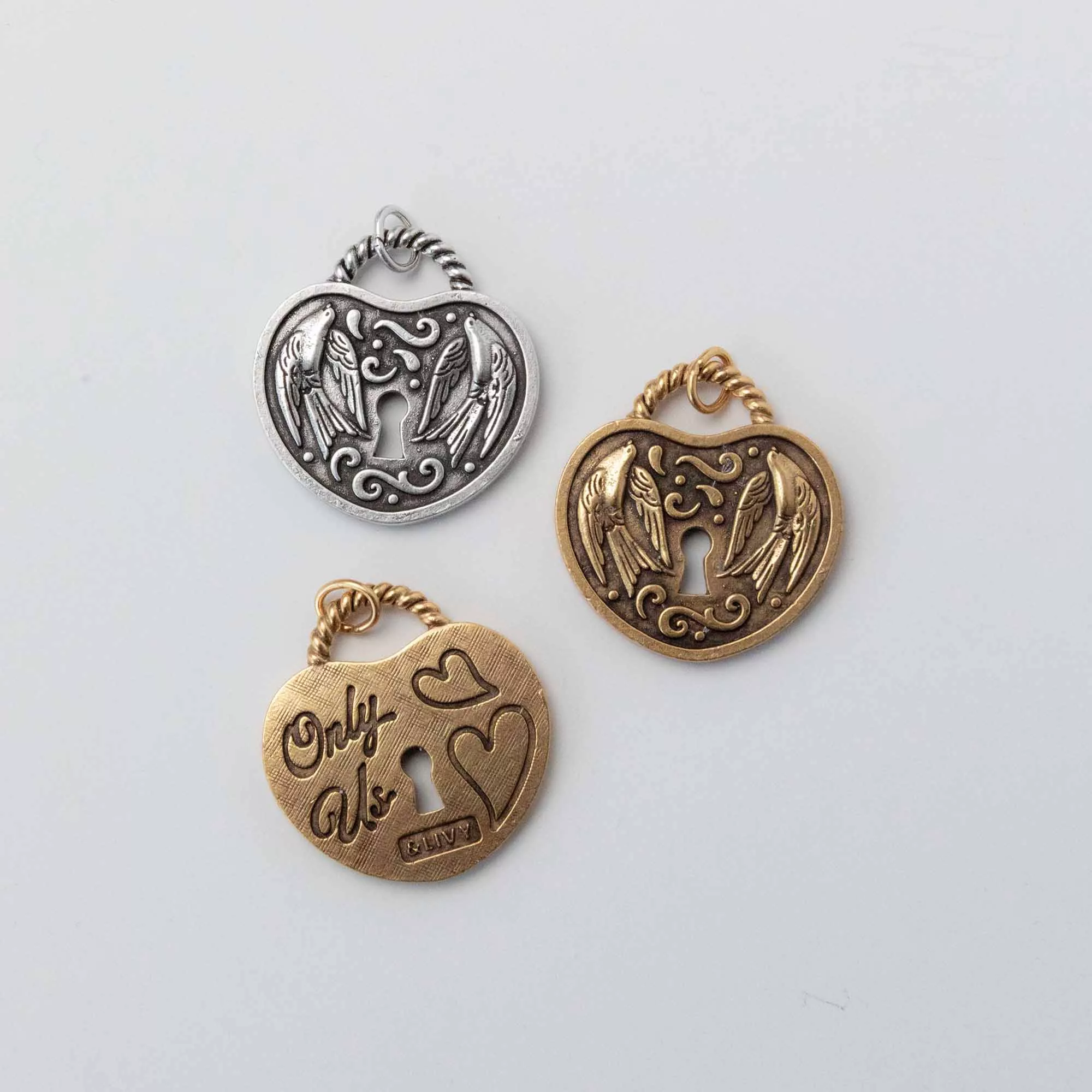 Only Us Heart Charm