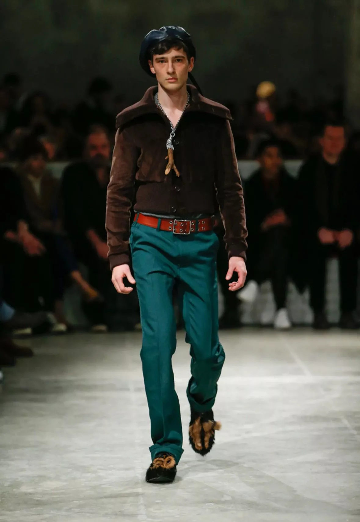 Prada Casual Pants Prada FW17 Disco Trousers Green