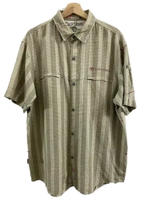 Ecko Unltd. Shirts Button Ups Ecko Unltd. Ecko.Complex Streewear Multi Pocket Shirt Brown Vintage