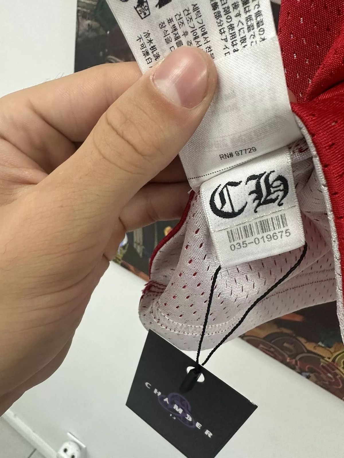 Chrome Hearts Jerseys Chrome Hearts Matty Boy Form Reversible Jersey Red