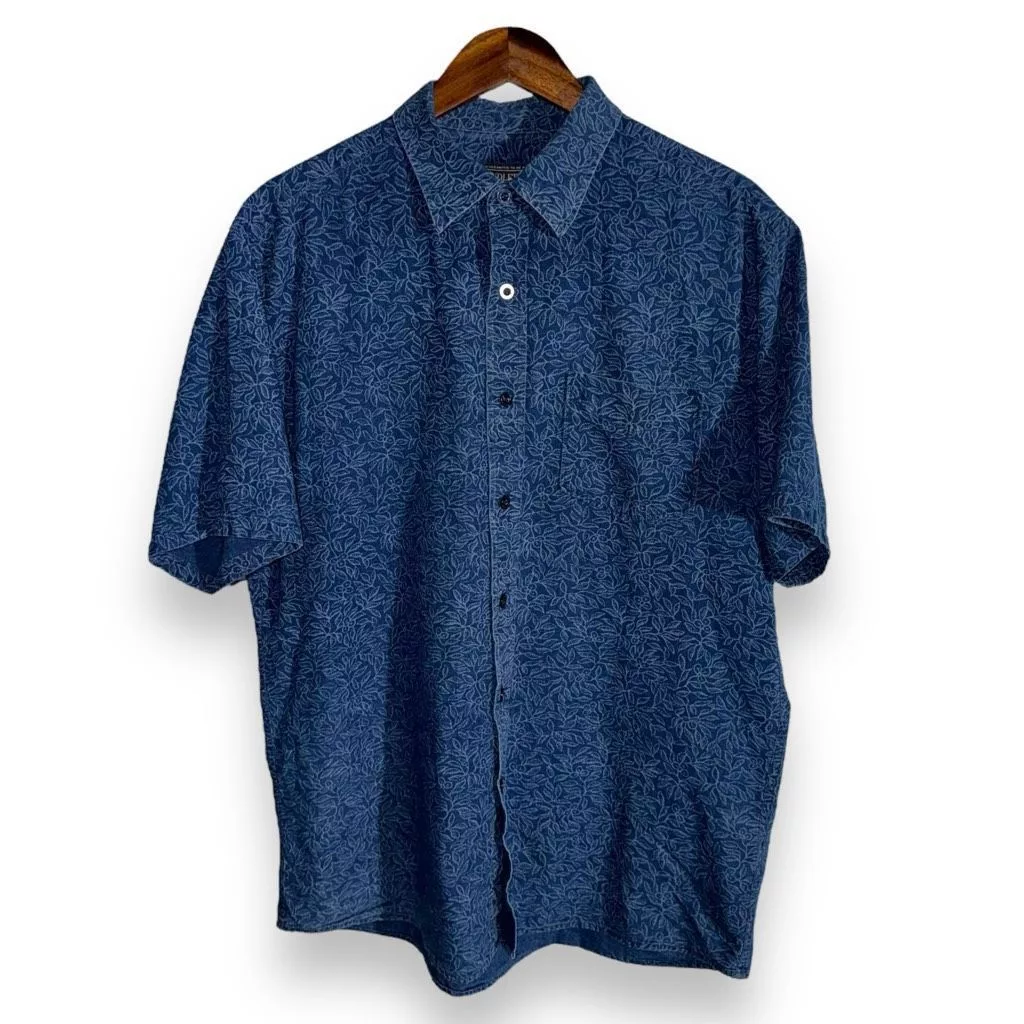 Pendleton Shirts Button Ups Pendleton Indigo Chambray S/S Button Down Shirt Size L Blue