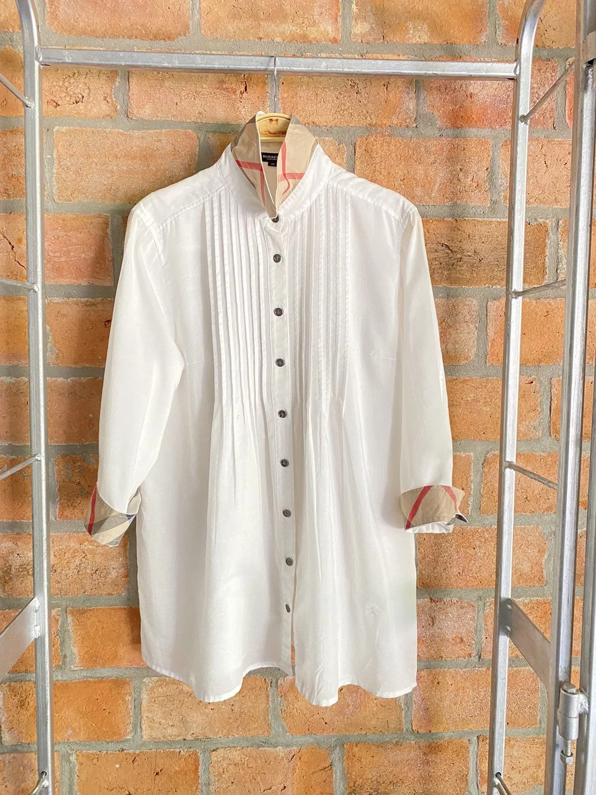 Burberry Button Ups Burberry white shirt