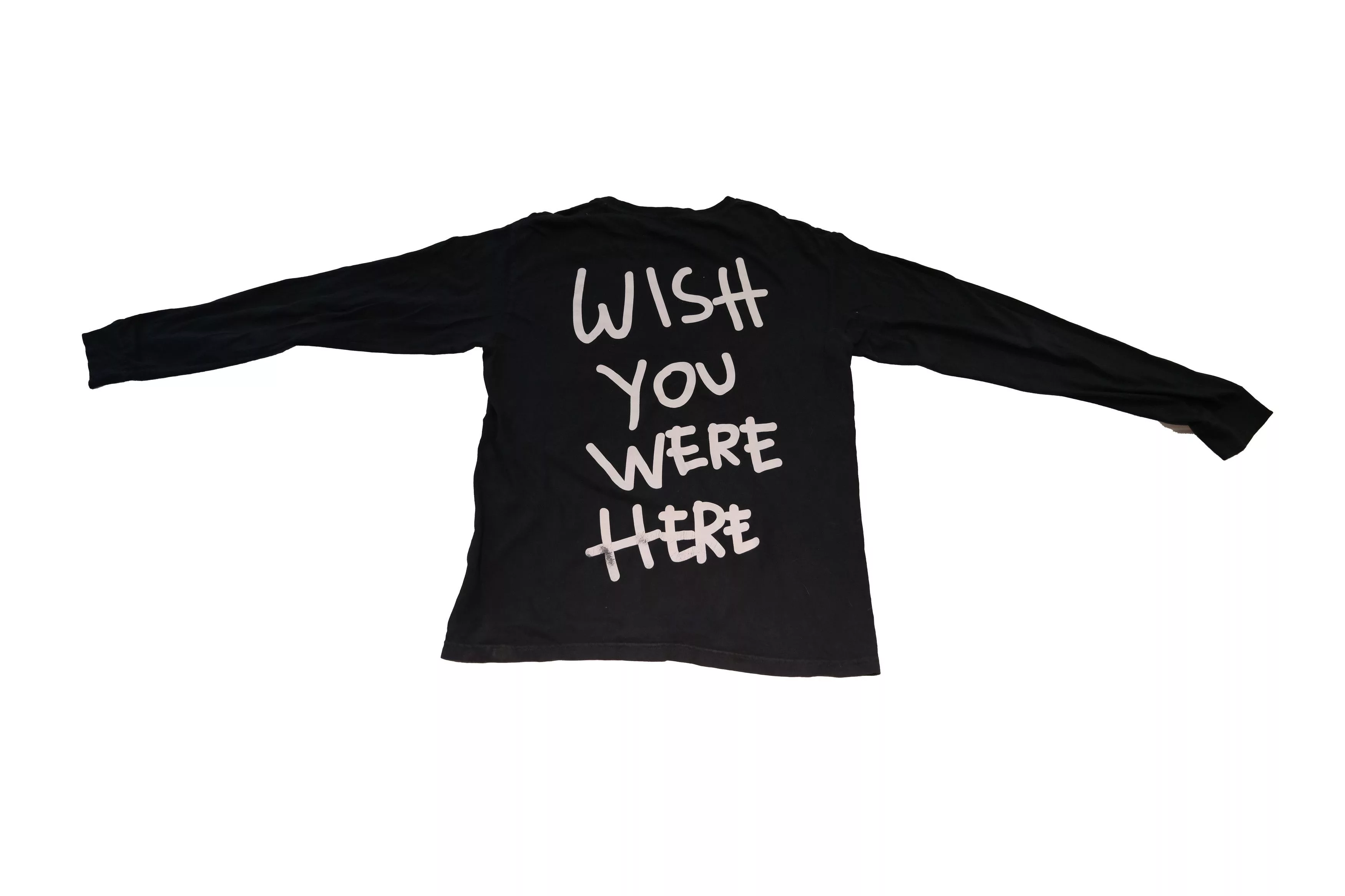 Travis Scott Long Sleeve T Shirts TRAVIS SCOTT ASTROWORLD MERCH Black