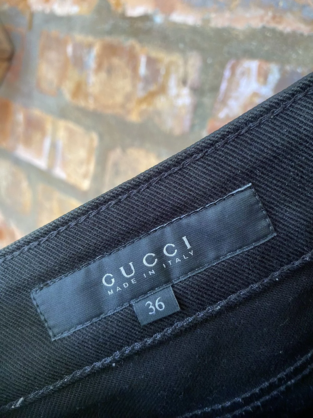 Gucci Jeans SS06 Gucci Wax Coated pants Multi