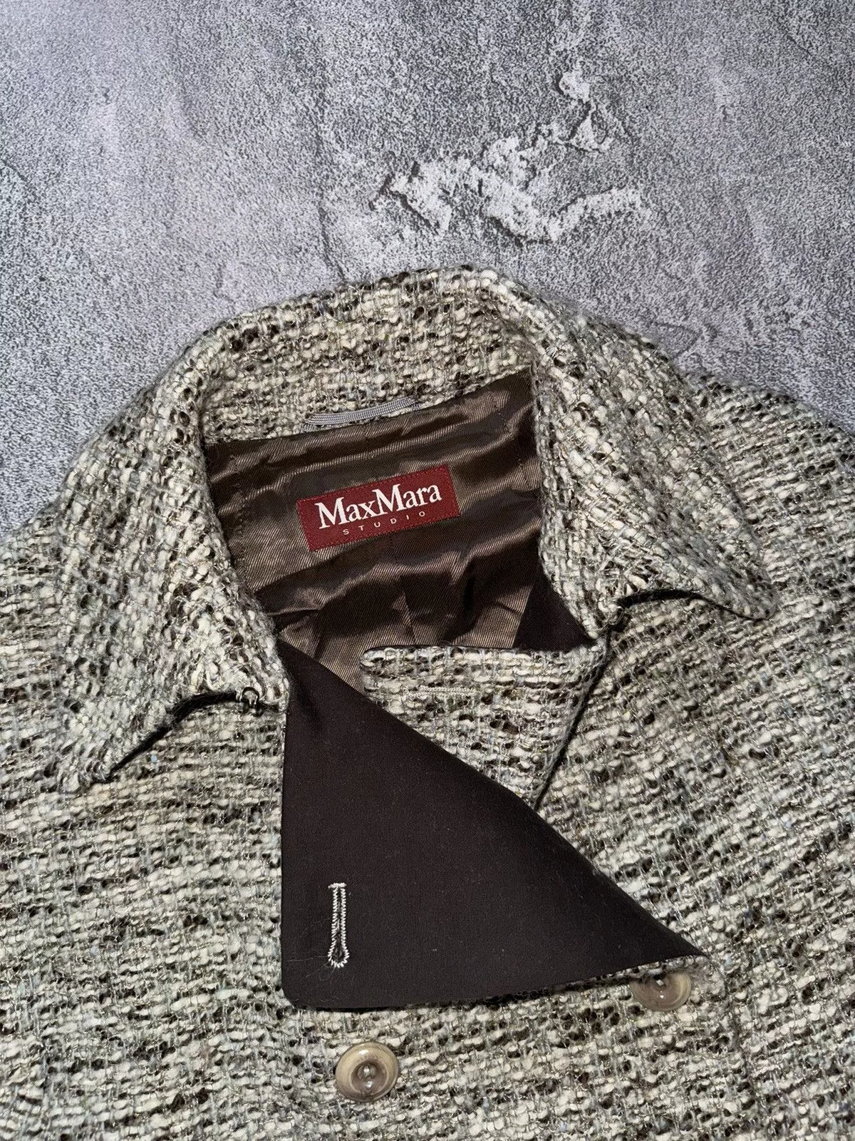 Max Mara Coats Max Mara × Weekend Max Mara Max Mara studio crop coat jacket blazer short sleeve cape Multi Luxury