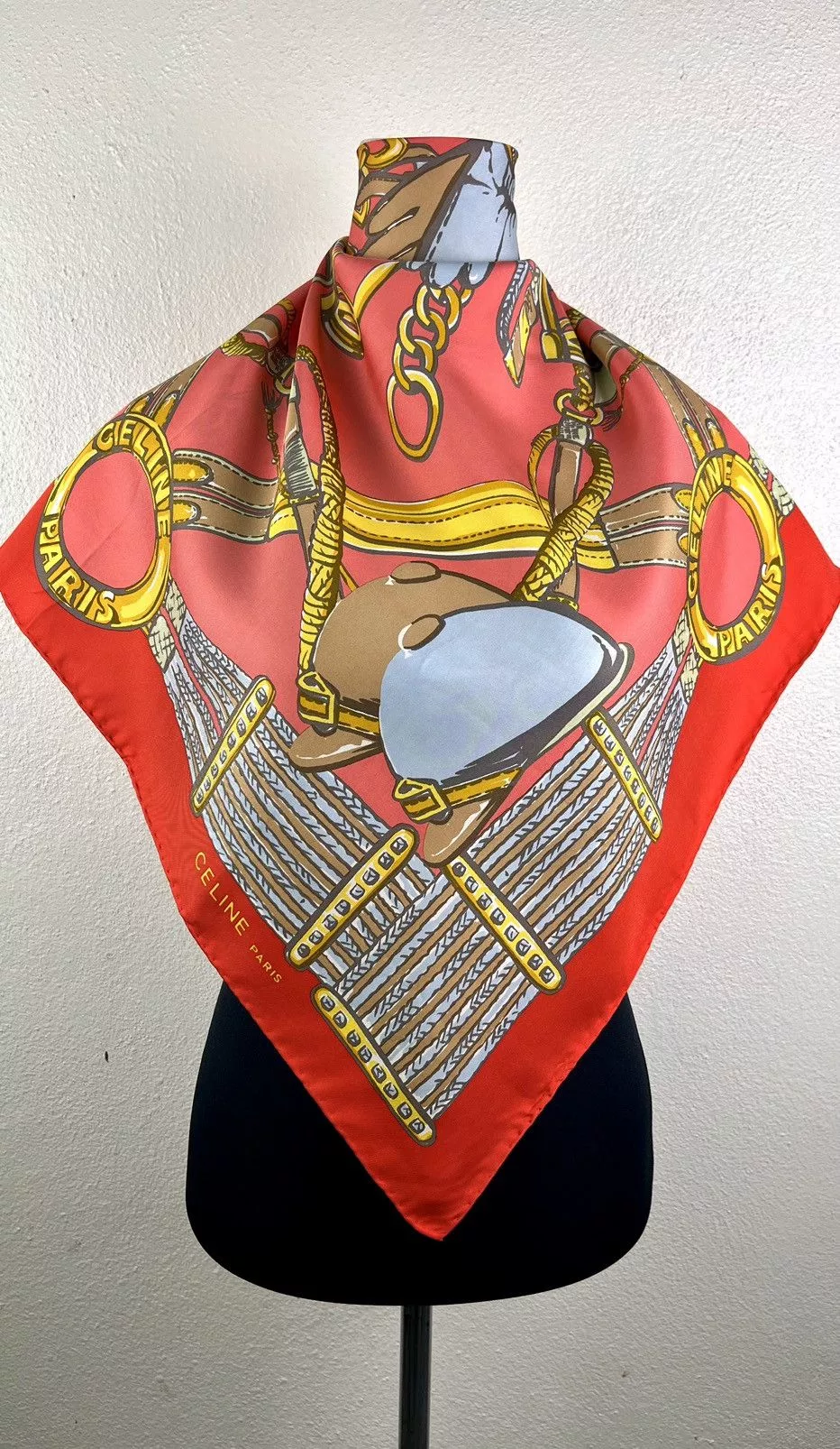 Celine Scarves Celine silk scarves Orange