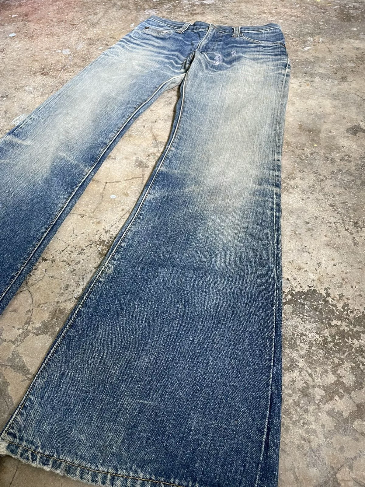 Big John Denim Vintage Big John Flared Pants Blue