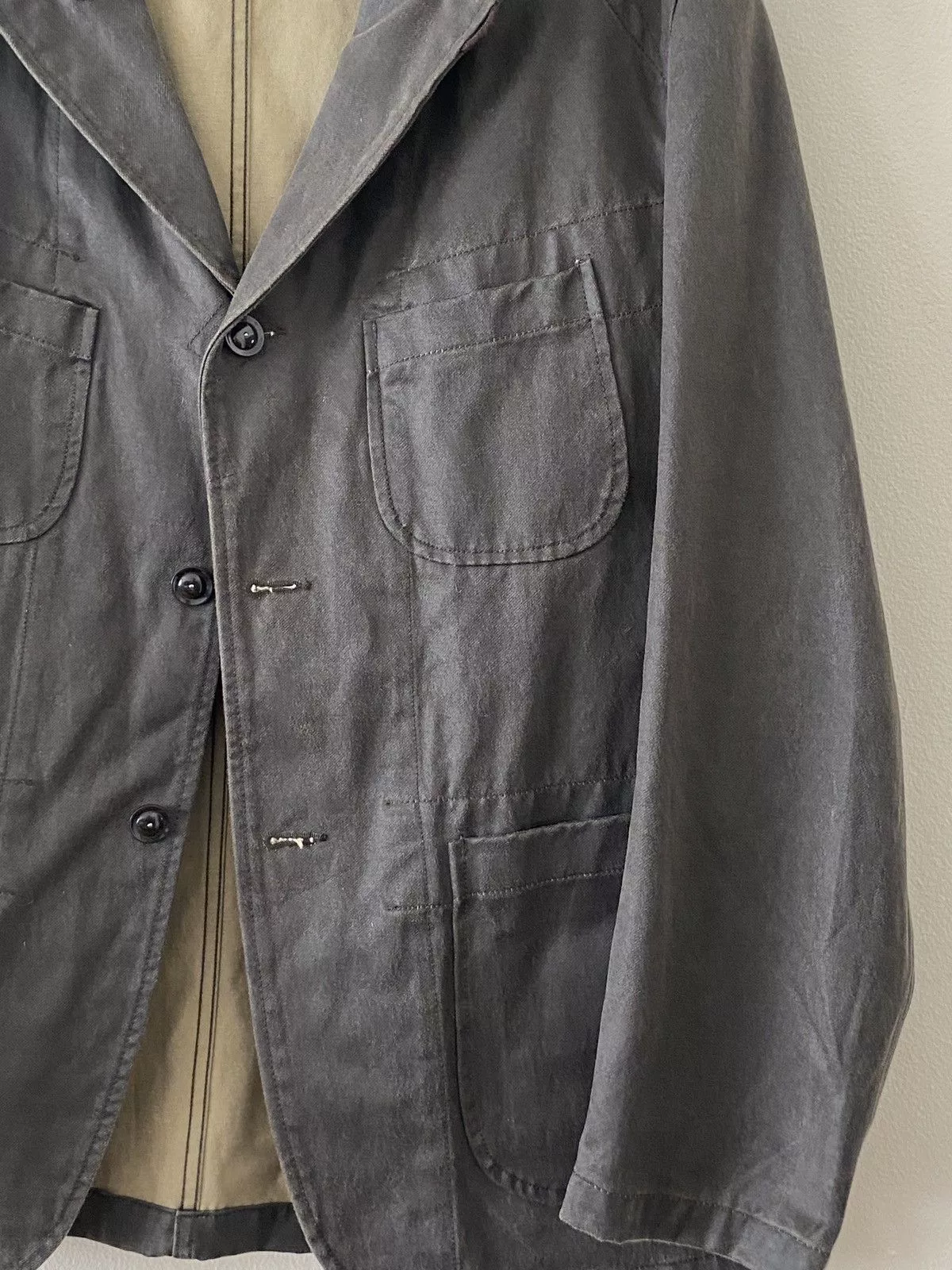 Engineered Garments Blazers Engineered Garments- Waxed Blazer Gray