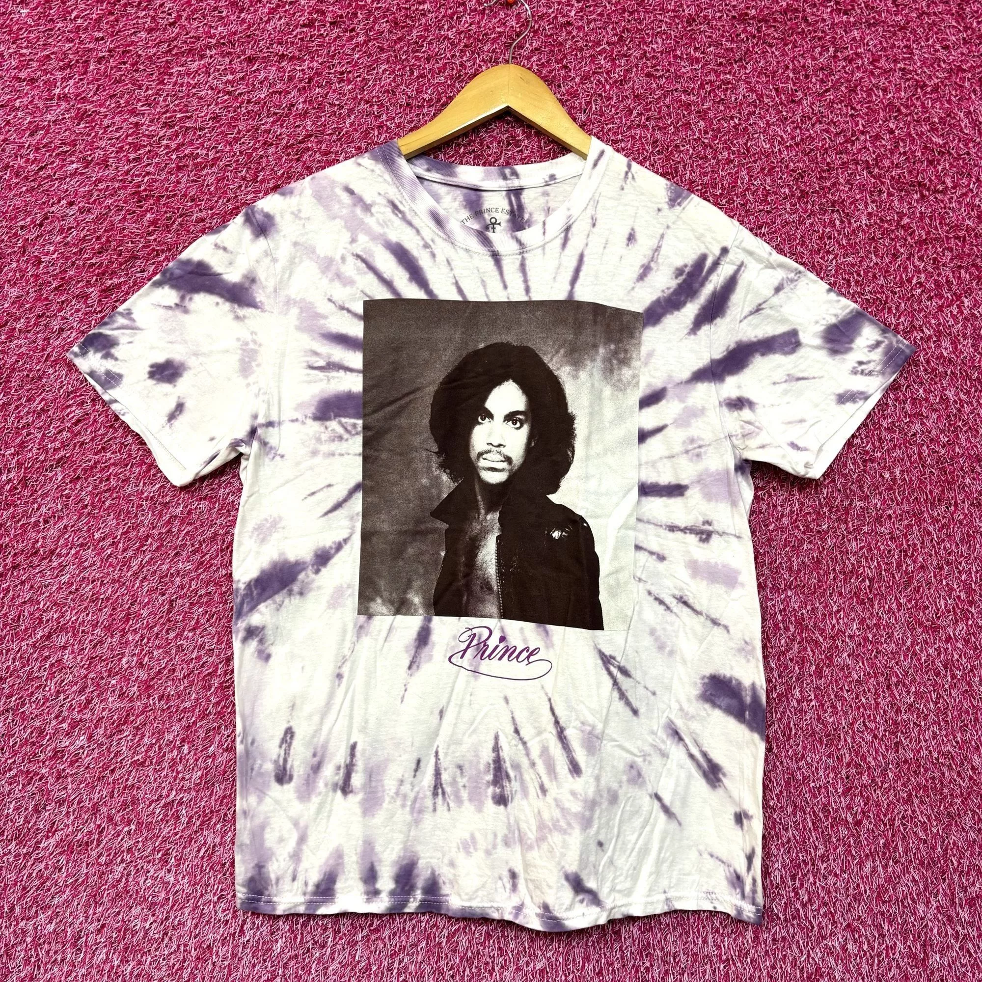 Prince Short Sleeve T Shirts Prince Loring Park Sessions 77 Album Cover Rock Tie Dye L Purple