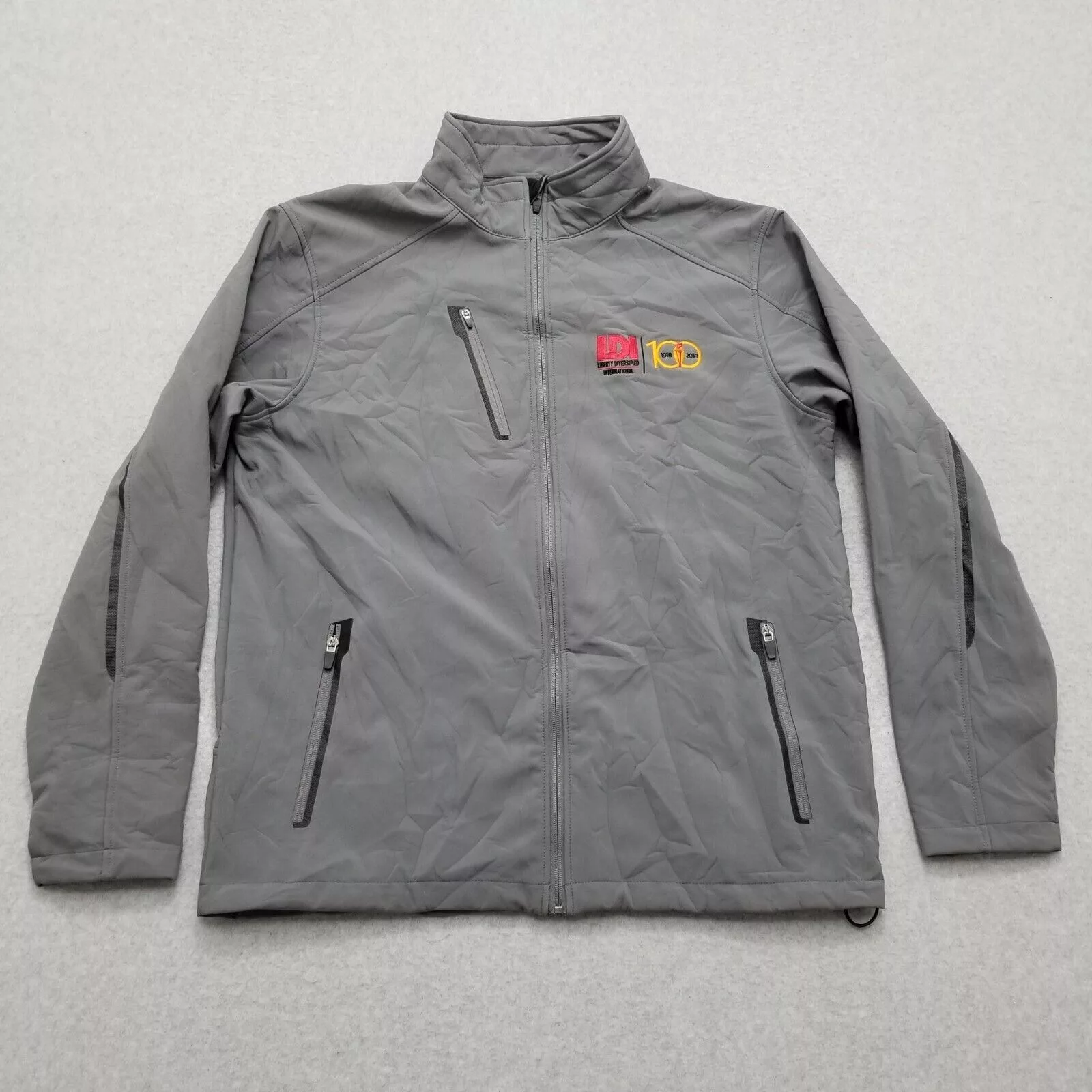 Port Authority Light Jackets Port Authority Jacket Men Large Full Zip Pockets Lightweight Gray